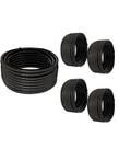 Kit 5 Conduíte Flex Espiralado 3/4 25m Preto Antichama