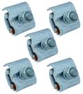 Kit 5 conector bimetalico h 10-50mm grampo mci