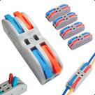 Kit 5 Conector De Fio Emenda 2 Via Alavanca Isolante Térmico