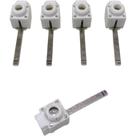Kit 5 Conector Generico Frontal Longo Terminal Saída para Barramento Pente Disjuntor