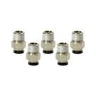 Kit 5 Conector Macho Mbb Diversas Rápido 6 Mm X 1/4 Bspt