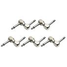 Kit 5 Conector P10 P10 Mono Em Z Pedais De Guitarra Baixo