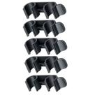 Kit 5 Conector Presilha tubular Cadeira Iso Turim palito Plastica