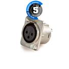 Kit 5 Conector Xlr Fêmea Painel, Metal, Cirilo Cabos Kit 5 Conector Xlr Fêmea Painel, Metal, Cirilo Cabos