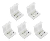 Kit 5 Conectores Fita Led 2 Vias Modelos Luz Emenda