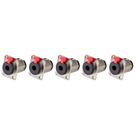 Kit 5 conectores mxt jack estereo metal painel j10 c/ trava