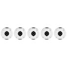 Kit 5 conectores mxt speakon 4 vias femea moldura metal pro