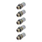Kit 5 Conectores Tubo Nylon Mbb Diversas Macho 6 Mm X 14 Mm X 1,5 Mm