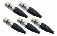 Kit 5 Conectores Xlr Femea Canon Santo Angelo Sa2x Linha Pro Kit 5 Conectores Xlr Femea Canon Santo Angelo Sa2x Linha Pro