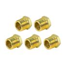 Kit 5 Conexão Redutora Válvula Mbb Macho 1/2npt X Femea 3/8npt