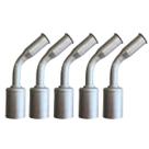 Kit 5 Conexões 45 Spring Lock Fêmea 6mm Alumínio Com Clip