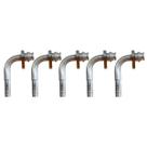 Kit 5 Conexões 90 Graus Radial Block Fitting 10mm Alumínio