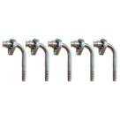 Kit 5 Conexões 90 Graus Radial Block Fitting 8mm Alumínio