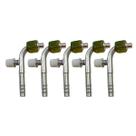 Kit 5 Conexões 90 Oring Fêmea 6mm Com Ventil R12 Alumínio Kit 5 Conexões 90 Oring Fêmea 6mm Com Ventil R12 Alumínio