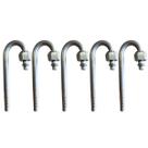 Kit 5 Conexões Ar Cond 180º Graus Oring Fêmea 06mm Alumínio