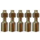 Kit 5 Conexões Ar Cond Reta Oring Fêmea 10mm Aço Com Clip Kit 5 Conexões Ar Cond Reta Oring Fêmea 10mm Aço Com Clip