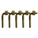 Kit 5 Conexões Ar Condicionado 90 Graus Oring Fêmea 6mm Aço Kit 5 Conexões Ar Condicionado 90 Graus Oring Fêmea 6mm Aço