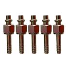 Kit 5 Conexões Ar Condicionado Reta Oring Fêmea 6mm Aço