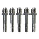 Kit 5 Conexões Reta Oring Macho Giratória 10mm Alumínio