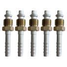 Kit 5 Conexões Reta Oring Macho Giratória 6mm Alumínio Kit 5 Conexões Reta Oring Macho Giratória 6mm Alumínio