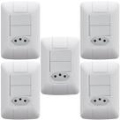 Kit 5 Conjunto 2 Interruptores Paralelo + 1 Tomada 20a 250v