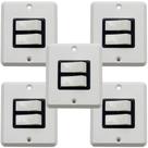 Kit 5 conjunto interruptor paralelo 2 teclas 10a iriel