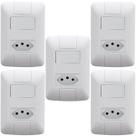 Kit 5 Conjunto Interruptor Paralelo + Tomada 10a Tramontina Kit 5 Conjunto Interruptor Paralelo + Tomada 10a Tramontina