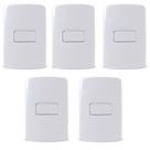 Kit 5 Conjunto Interruptor Simples 10a Branco B3 Margirius