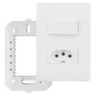 Kit 5 Conjunto Interruptor Simples + Tomada 10a Habitat 2100