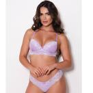 KIT 5 Conjunto Lingerie Rendado Bicolor Com Calcinha Fio