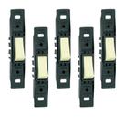 Kit 5 Conjunto Sem Placa 1 Interruptor Simples Silentoque Vertical