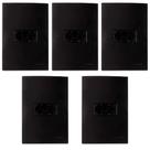 Kit 5 Conjunto Tomada Horizontal 10a 250v Preto Clean - Margirius