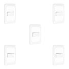 Kit 5 Conjuntos 1 Interruptor Paralelo 4x2 Pial Pop LGX020