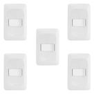 Kit 5 Conjuntos 1 Interruptor Simples 4x2 Pial Pop LGX010