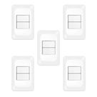 Kit 5 Conjuntos 2 Interruptores Simples 4x2 Pial Pop LGX101