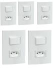 kIT 5 CONJUNTOS DE INTERRUPTORES+TOMADA 10A 250V SCHNEIDER