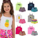 Kit 5 Conjuntos de Roupa Infantil Menina Verão Tamanho 1 ao 8 anoS