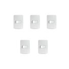Kit 5 Conjuntos Montados 1 Interruptor Simples S3B62010 Branco Miluz Schneider