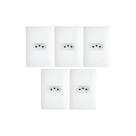 Kit 5 Conjuntos Tomadas 10A 3 Pinos Fame Habitat Kit 5 Conjuntos Tomadas 10A 3 Pinos Fame Habitat