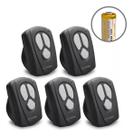 Kit 5 controles motor garen tx-new 3 botoes f01716-g preto r.30078 - itu
