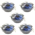 Kit 5 Cooler Processador CPU para AMD e Intel 775 1150 1151 1155 1156 Fm2 Am3 Am4