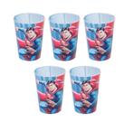 kit 5 Copo Infantil Superman Geek Nerd 320ml Plasútil