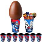 Kit 5 Copos Base para Ovo de Páscoa 320ml Capitão América