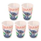 Kit 5 Copos Stitch 280 ml Estampa Filme Ohana Para Lembrancinhas De Aniversário Colecionável Reutilizável Resistente