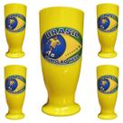 KIT 5 Copos Tulipa Adesivo Copa Do Mundo Brasil Cor Sortida KIT 5 Copos Tulipa Adesivo Copa Do Mundo Brasil Cor Sortida
