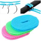 Kit 5 Corda De Varal Antiderrapante Cabides Ajustável 5mts