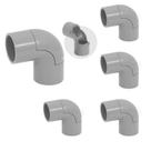 KIT 5 Cotovelo De Inspeção Pvc 3/4 Para Condulete Eletroduto