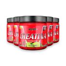 Kit 5 Creatina Hardcore Integral Medica Limão 350g