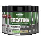 Kit 5 Creatina Monohidratada Unilife Limão 300g