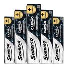 kit 5 Creme Dental Sorriso Carvão 140g